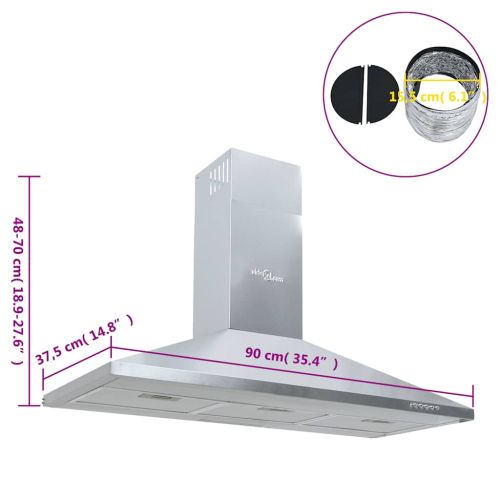 Аспиратор 90 см неръждаема стомана