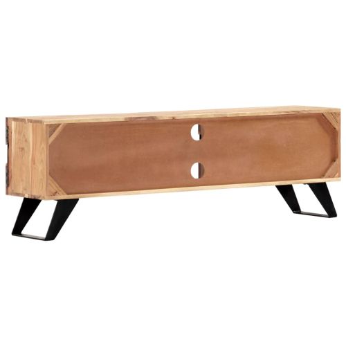 ТВ шкаф, 140x30x45 см, акациево дърво масив