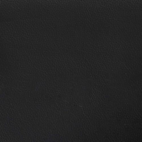 Легло с повдигащ механизъм и LED черно еко кожа 180x200 cм