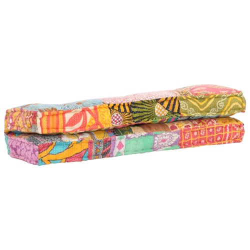 Палетна възглавница за диван, многоцветна, текстил, пачуърк