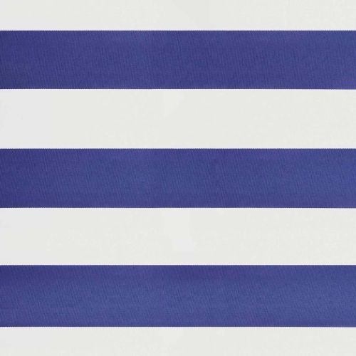 Автоматично прибираща се тента, синьо и бяло, 3,5x2,5 м