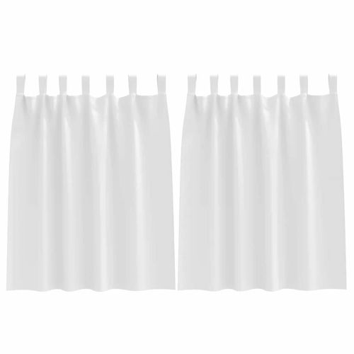 Завеси за затъмняване с пръстени 2 pcs Чисто бяло 140 x 140 cm