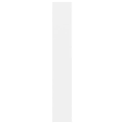 5-етажна библиотека, бяла, 60x30x189 см, инженерно дърво