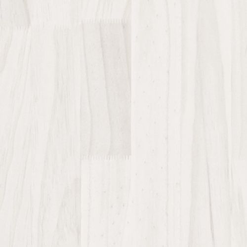 Библиотека/разделител за стая, бяла, 100x30x103 см, бор масив