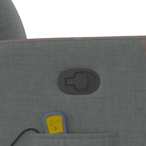 Масажен наклоняем стол, тъмносив, текстил