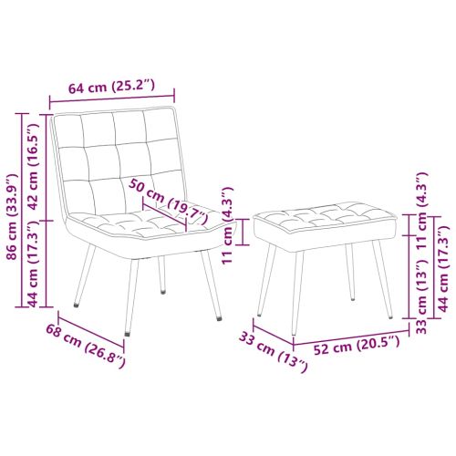 Релаксиращ стол Винено червено 64x74x84 cm кадифе