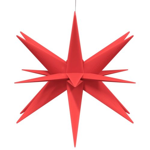 Коледна лампа с LED, сгъваема, червена, 43 см