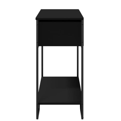 Конзолна маса, черна, 100x35x74,5 см, инженерно дърво