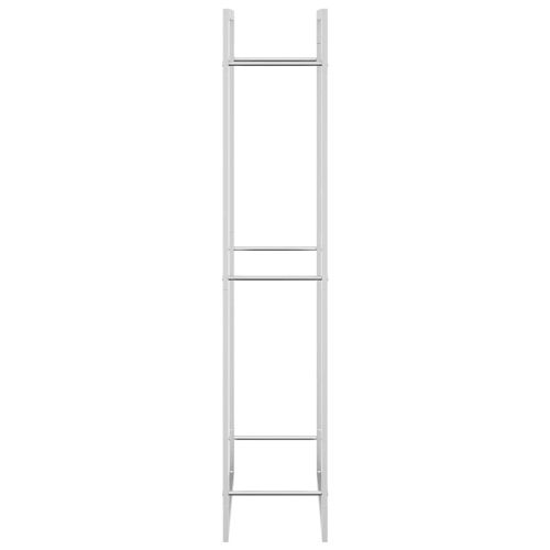 Стойка за дърва за огрев, 80x28x154 см, неръждаема стомана