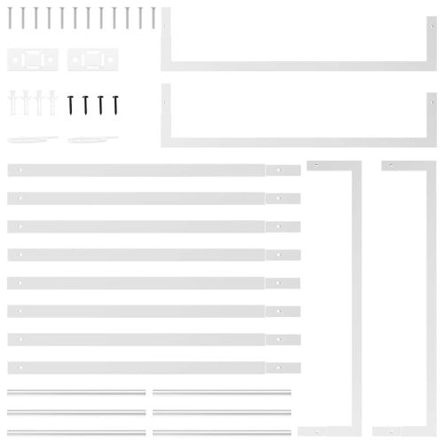 Стойка за дърва за огрев, 80x28x154 см, неръждаема стомана