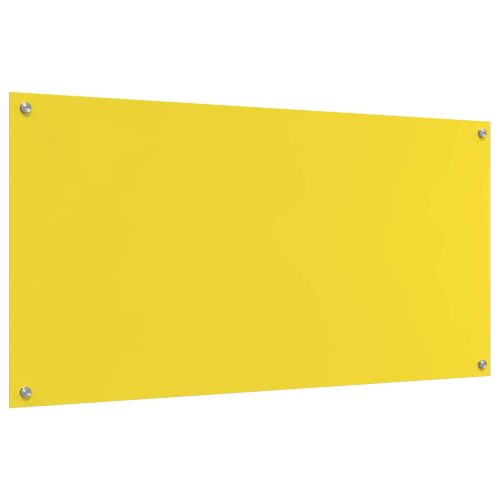 Кухненски гръб Жълто 120 x 60 cm закалено стъкло