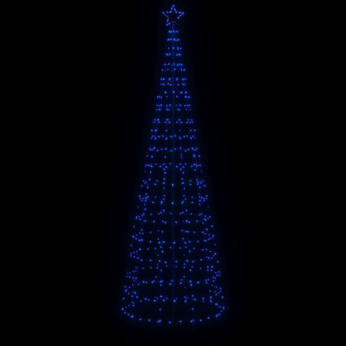 Коледна светеща елха с шипове 570 LED Синьо 300 см