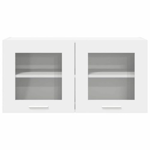 Висящ шкаф със съхранение Бяло 80 x 31 x 40 см Инженерно дърво