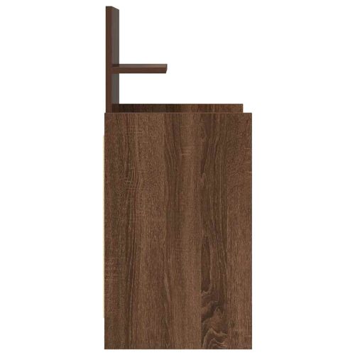 Нощни шкафчета с 2 чекмеджета 2 бр., кафяв дъб 38x34x80 см