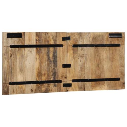 Табла за глава 120 cm Масивна груба дървесина Манго