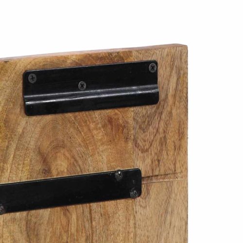 Табла за глава 120 cm Масивна груба дървесина Манго