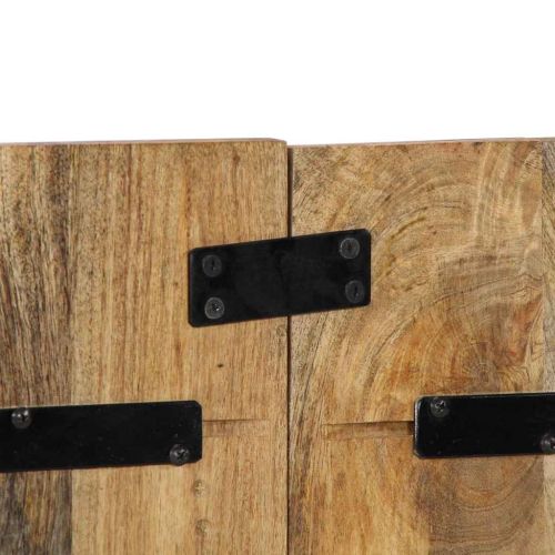 Табла за глава 120 cm Масивна груба дървесина Манго