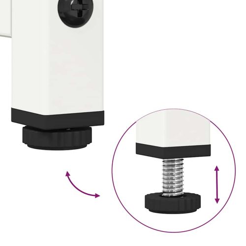 Нощно шкафче бяло 36x39x60,5 cm Студено валцувана стомана