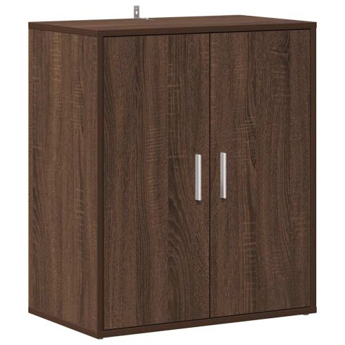 Шкаф за обувки, кафяв дъб, 60x35x70 см, инженерно дърво
