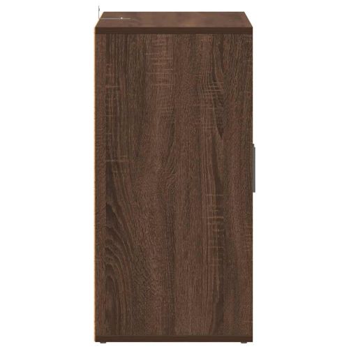 Шкаф за обувки, кафяв дъб, 60x35x70 см, инженерно дърво