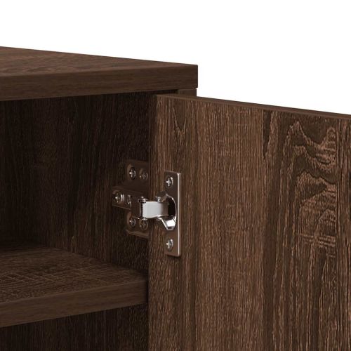 Шкаф за обувки, кафяв дъб, 60x35x70 см, инженерно дърво