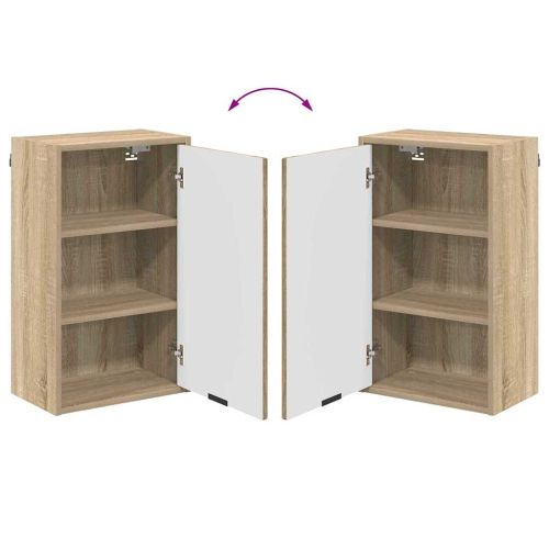 Шкаф за баня Монтиране на стена Сонома дъб 39 x 23,5 x 65 см