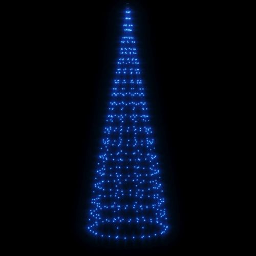 LED коледна елха 550 LED синьо 300 см