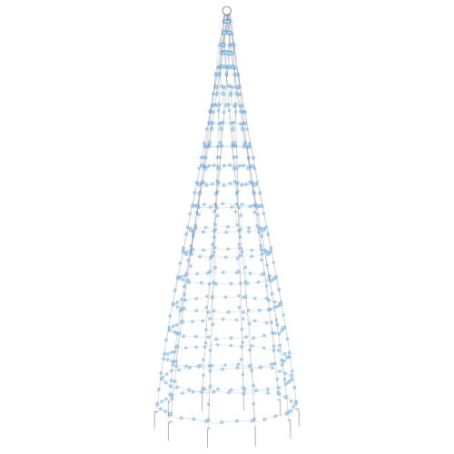 LED коледна елха 550 LED синьо 300 см