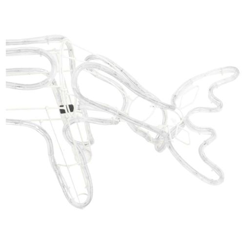 Коледна фигура северен елен, топло бяло, 73x31x45 см