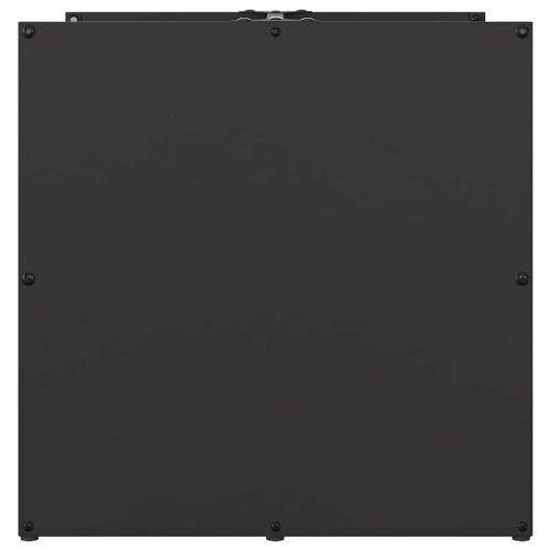 Стойка за дърва, черна, 40x40x40 см, студеновалцувана стомана