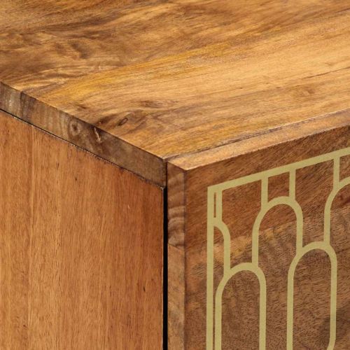 Страничен шкаф 60x33x75 см манго масивно дърво