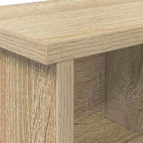 Стенен закачалка за палта с рафт дъб сонома 75 x 16 x 26 см