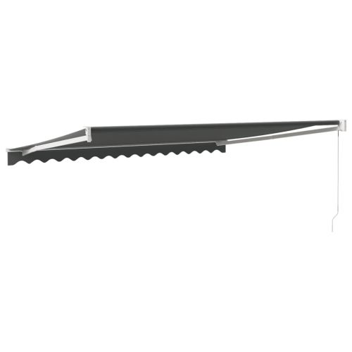 Прибираща се тента антрацит 4x3 м плат и алуминий