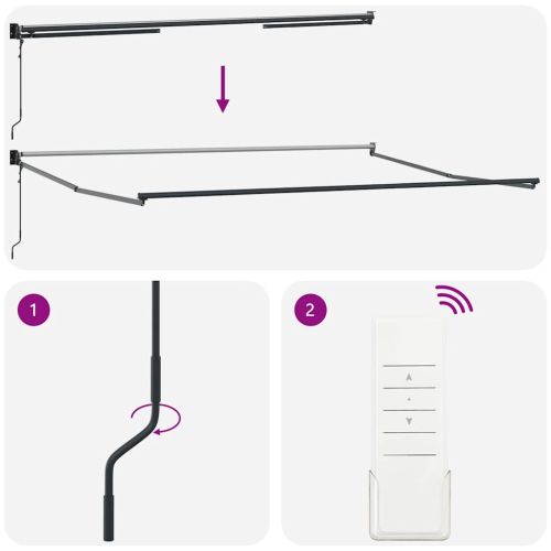 Автоматично прибираща се тента, оранжево и кафяво, 4x3 м