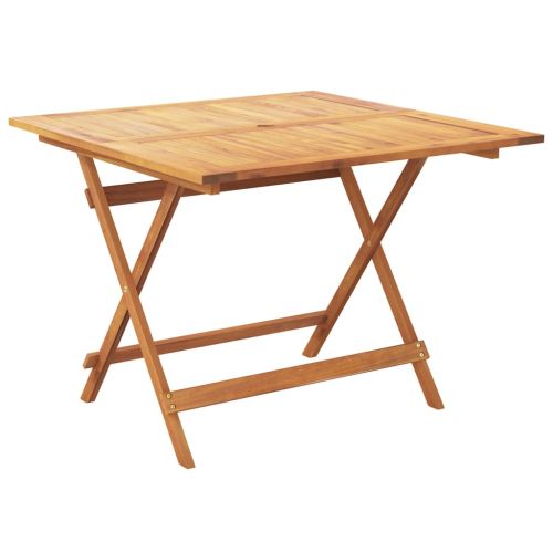 Градински трапезен комплект, 5 части, на листа, плат и масив