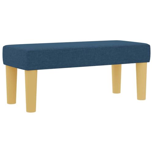 Легло с пружинирана основа с матрак Синьо 90 x 190 cm текстил