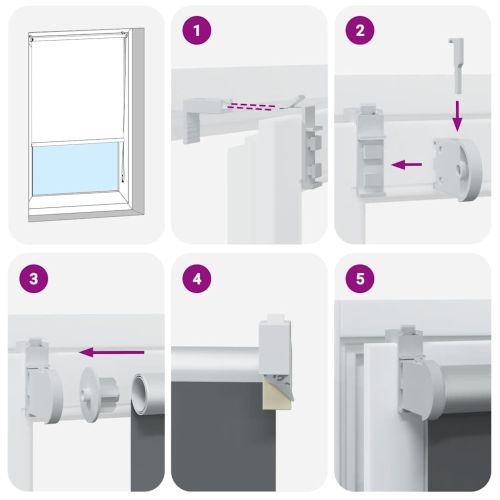Ролкова щора Blackout Бежова 145x130 cm Ширина на плата 141,6cm