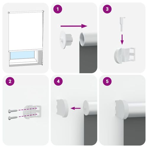 Ролкова щора Blackout Бежова 160x175 cm Ширина на плата 156,6cm