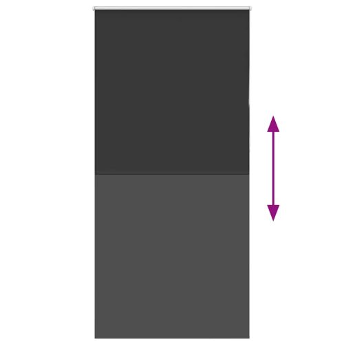 Ролетна щора Blackout черна 110x230см ширина на тъканта 105,7см