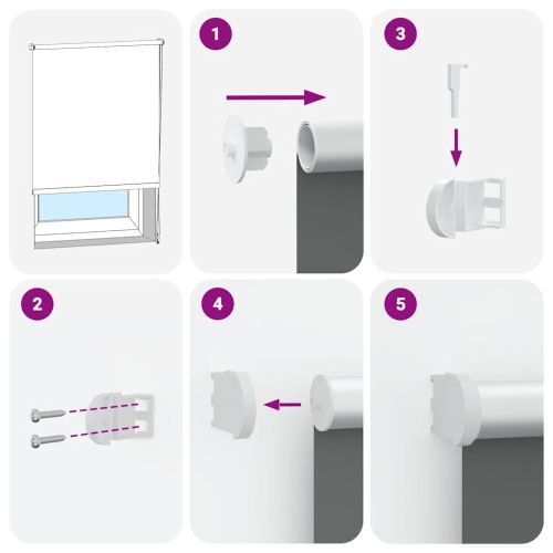 Ролкова щора Blackout Светло сиво 145x230 см Ширина на плата