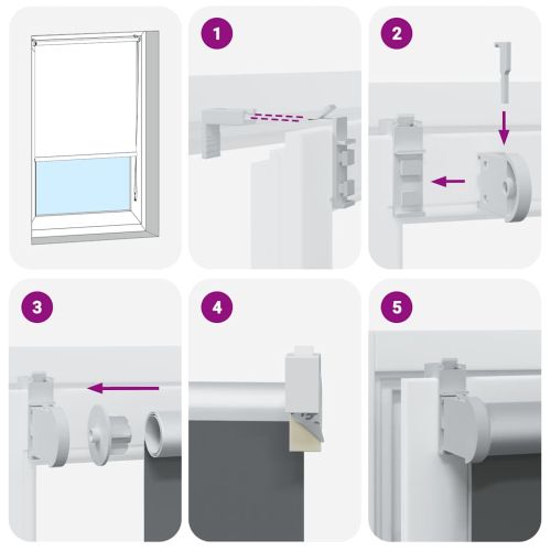 Ролкова щора Blackout морски 155x150 см Ширина на плата 151,6см