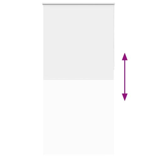 Ролкова щора Blackout бял 110x230 см Ширина на плата 105,7 см