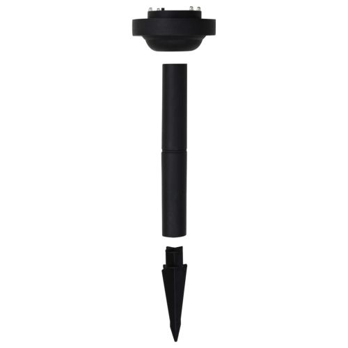 Градински соларни лампи, LED, 2 бр, сферични, 30 см, RGB