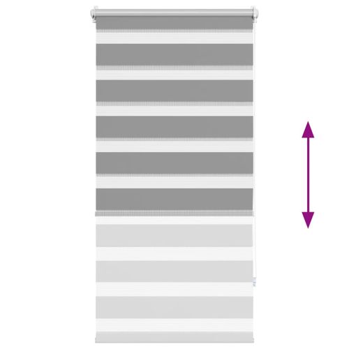 Зебра щора 60,9x120 см Ширина на плата 56,7 см сива