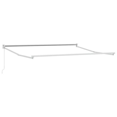 Прибираща се тента антрацит и бял 4,5x3 м плат и алуминий