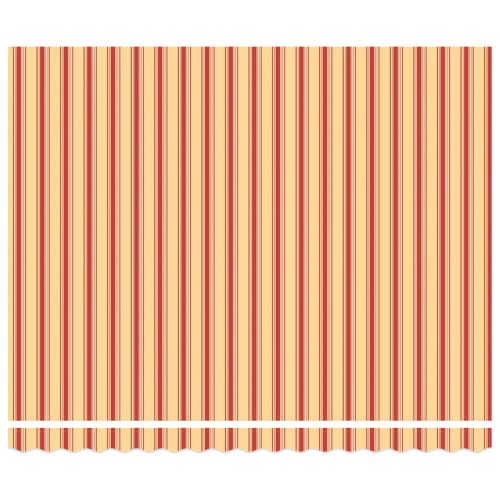 Сгъваем навес Жълт и оранжев 400 × 350 cm Полиестер и метал