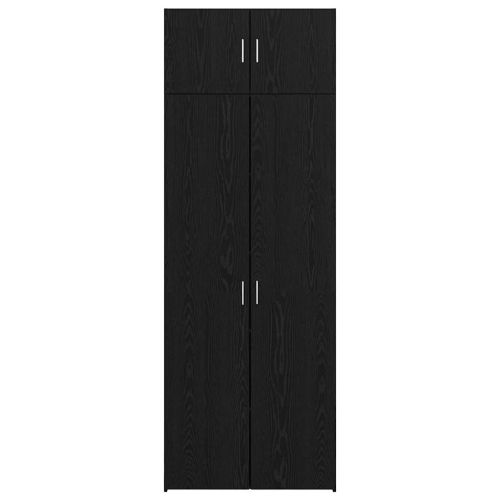 Шкаф за съхранение 3 pcs Черния дъб