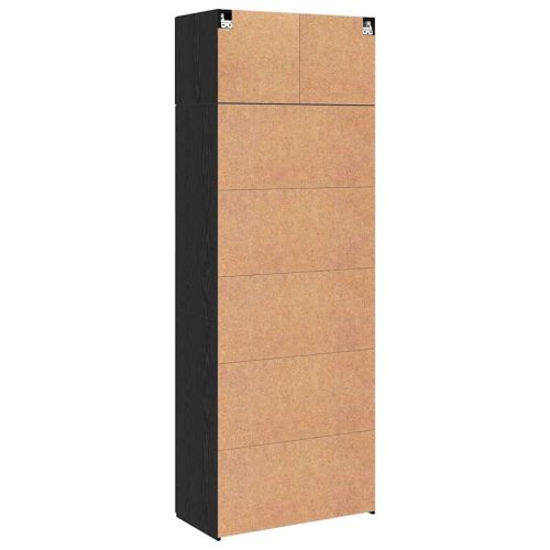 Шкаф за съхранение 3 pcs Черния дъб