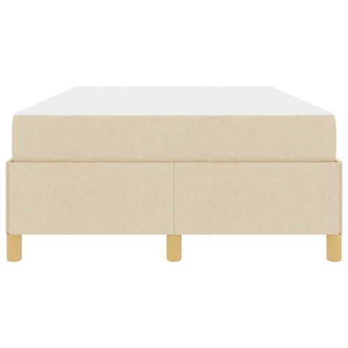 Рамка за легло с матрак Крем 120 x 190 cm текстил