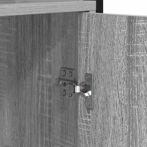 Шкаф за книги Сив Сонома 40 x 24 x 161 см Инженерно дърво